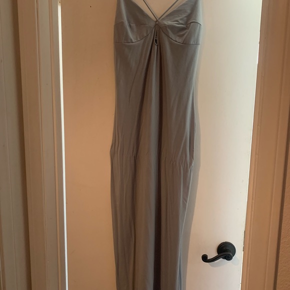 REFORMATION LAINEY DRESS IN LIGHT BLUE - Picture 3 of 4